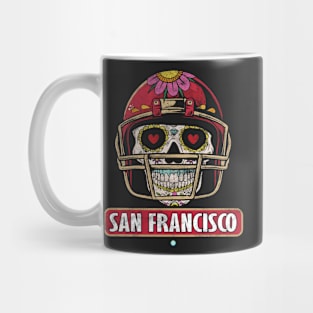 American Football - San Francisco Skull Football Gift Mug